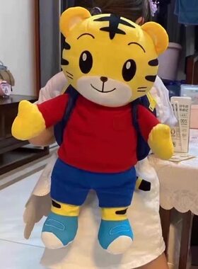 巧虎毛绒公仔书包全新正品立体公仔背包双肩包小书包背包幼儿园