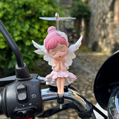 可爱小黄鸭摆件头盔自行车电瓶车摩托车电动车装 饰品配件挂饰公仔