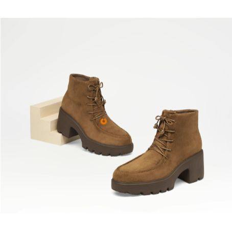 接吻猫25新厚底增高马丁靴系带粗跟时装靴高跟短靴女KA65728-51,女鞋,时装靴,淘宝优惠券,粉丝福利购,淘宝优惠卷