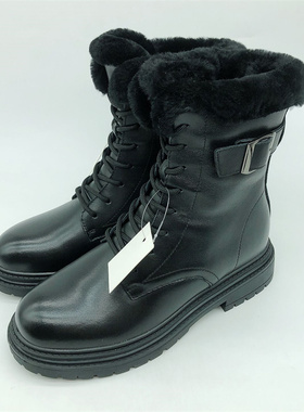 KISSCAT接吻猫女鞋2021秋款正品促销休闲雪地靴马丁靴KA21587-51