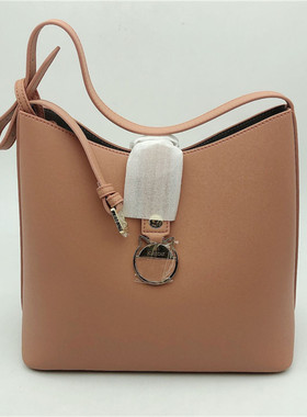 接吻猫2020秋时尚简约牛皮腋下水桶包摩登百搭单肩包女DB103D4-53