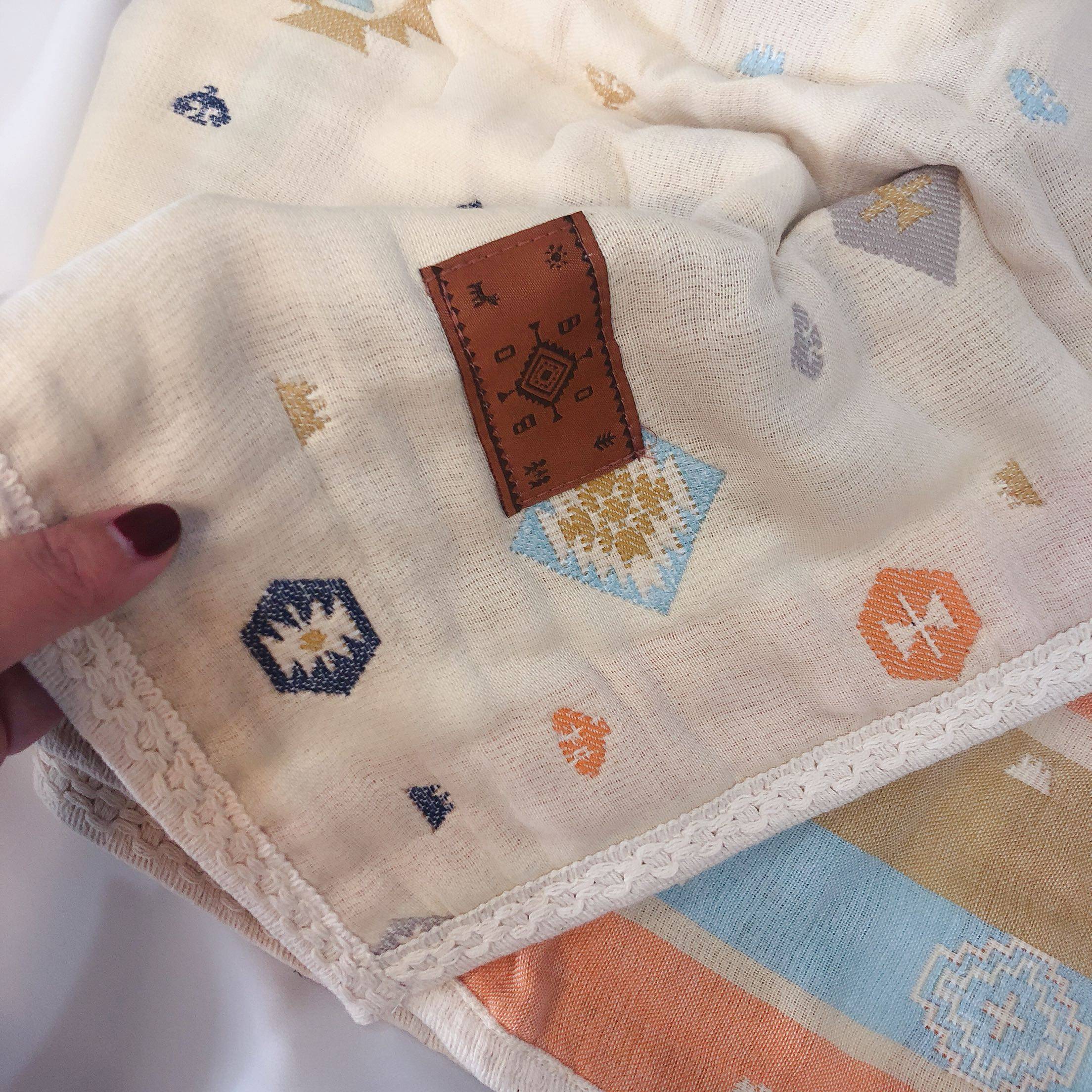 出口日本 日本bobo图腾系列好儿童宝宝浴巾盖毯流苏设计 90*110,婴童用品,浴巾,淘宝优惠券,粉丝福利购,淘宝优惠卷