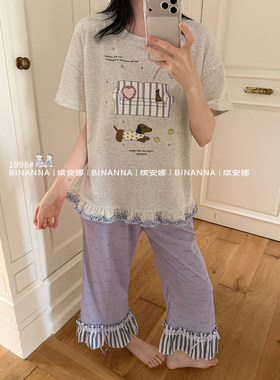睡衣女款2026新款夏短袖