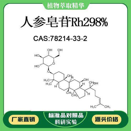 人参皂苷Rh2 98% 对照品标准品 CAS:78214-33-2  10mg