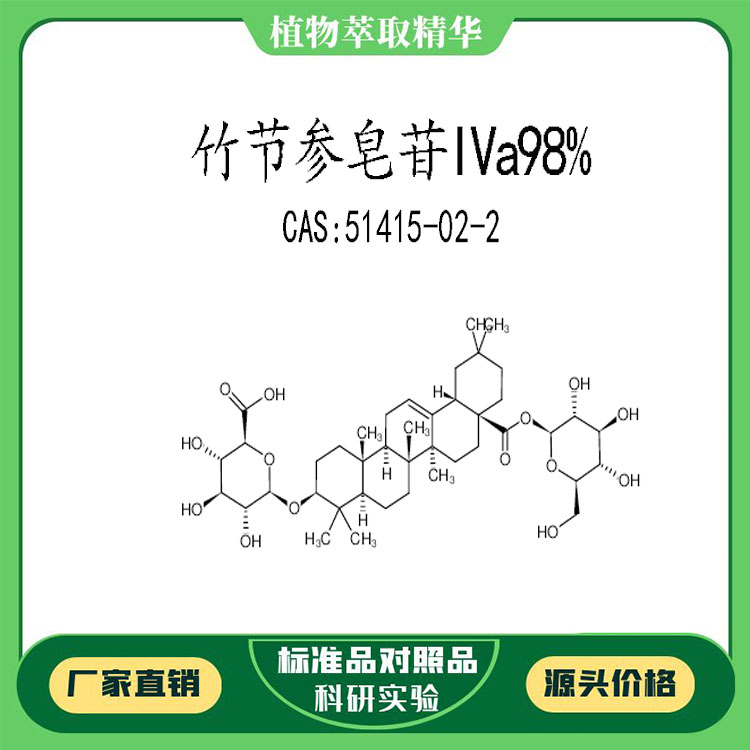 竹节参皂苷IVa98%对照品标准品 CAS:51415-02-2  10mg