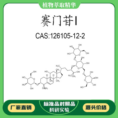 赛门苷I 98% 10mg 科研实验对照品标准品 CAS:126105-12-2  瓶装