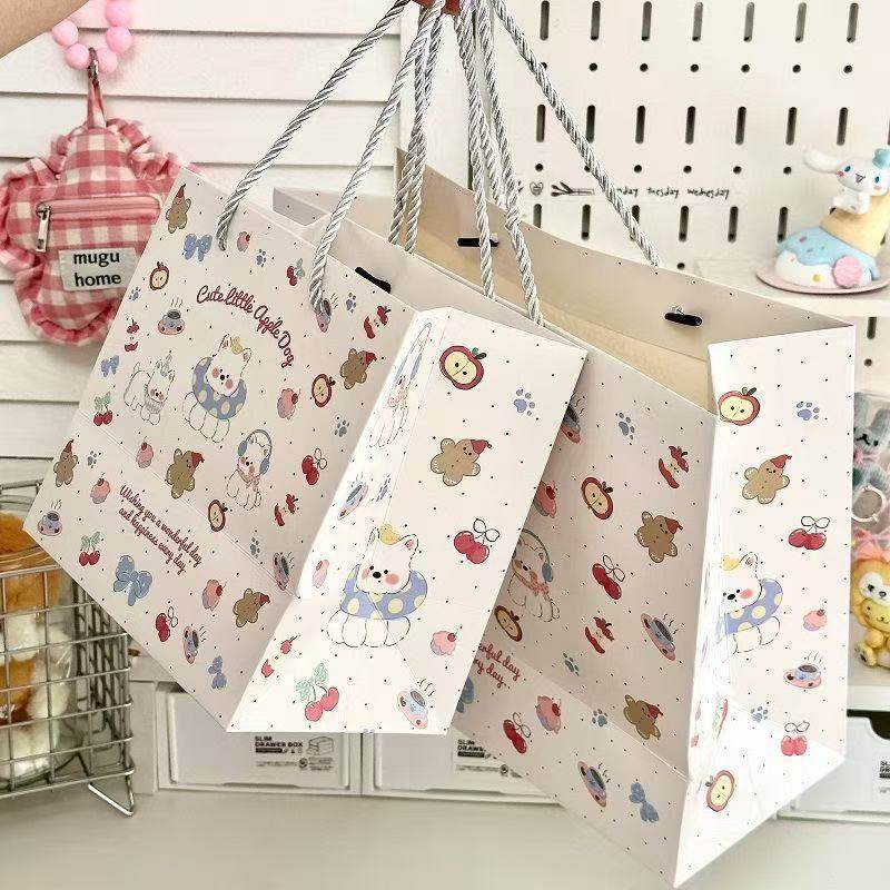 高颜值礼品袋合集加厚硬壳白卡纸大容量可爱西高地生日礼物手提袋,包装,纸手提袋,淘宝优惠券,粉丝福利购,淘宝优惠卷