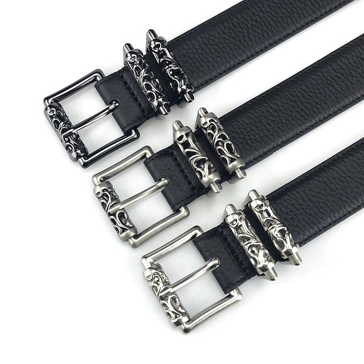 Item Thumbnail for CH crowe pin buckle belt men's roller skeletonized evergreen vine ladies belt star same punch vintage