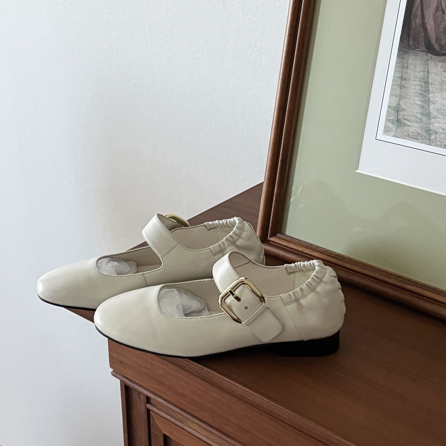 【小发喵】尖头平底浅口单鞋女百搭头层羊皮法式气质通勤玛丽珍鞋