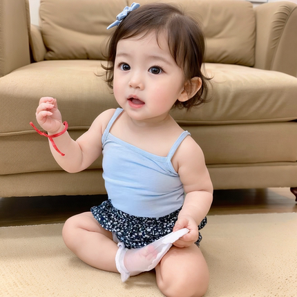女童吊带背心莫代尔夏季薄儿童打底内衣宝宝外穿无袖婴幼儿中小童