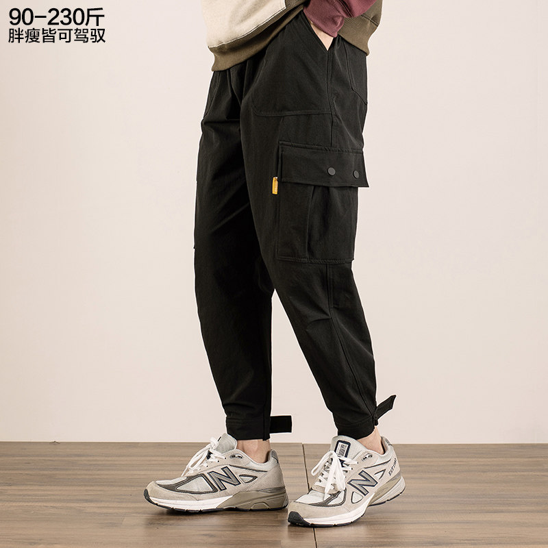 春季裤子男韩版潮流胖子休闲裤男士加大码宽松直筒束脚潮牌工装裤在类目 男装, 休闲裤中 - 来自Buy2taobao.com提供专业的淘宝代购服务
