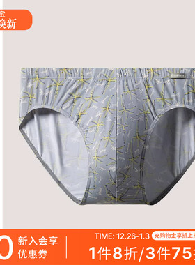 SCHIESSER舒雅男士冰丝凉感透气印花中腰三角内裤22760S