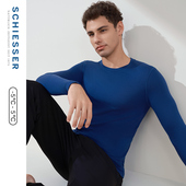 SCHIESSER舒雅男士 阿米诺Plus氨基酸含羊毛秋衣保暖上衣23900Q