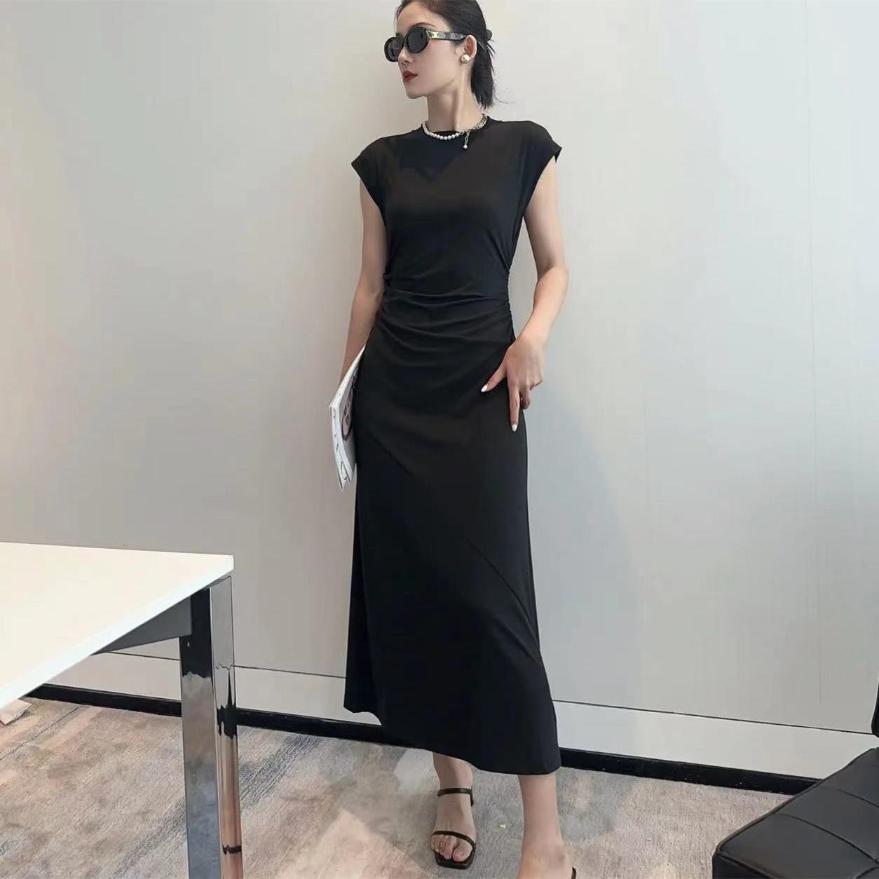 通勤一步裙纯色欧阿玛施女装