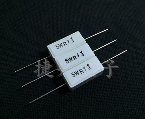 【10个/4元】全新原装 轴向卧式 水泥电阻 5WR1J 0.1RJ5W 精度5%