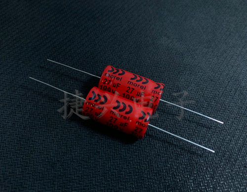 100V27UF 原装进口 无极轴向卧式 红袍电解电容 27UF100V 13X26