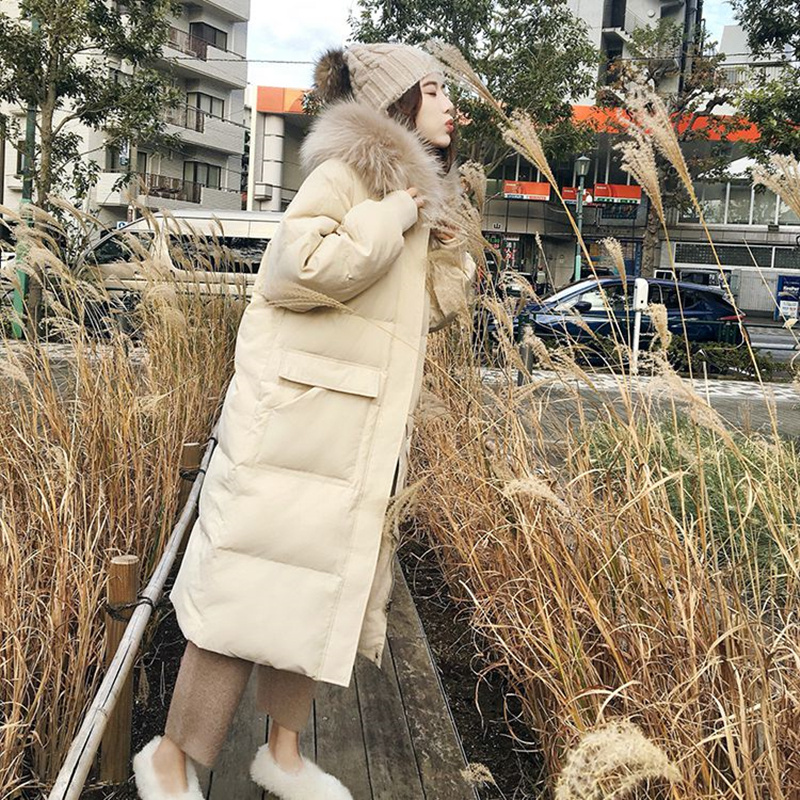2025新款羽绒棉服女中长款连帽时尚韩版棉袄加厚棉衣宽松保暖外套