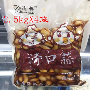 商用腌制糖醋大蒜头开袋即食 陈桥清口蒜2.5kgX4袋 多省 包邮