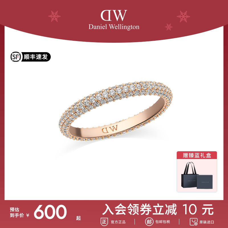 DW闪耀锆石密镶星耀戒指轻奢配饰