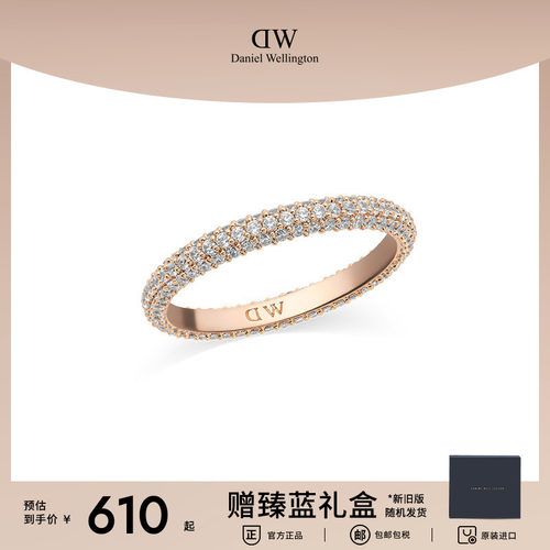 DW闪耀锆石密镶星耀戒指轻奢配饰