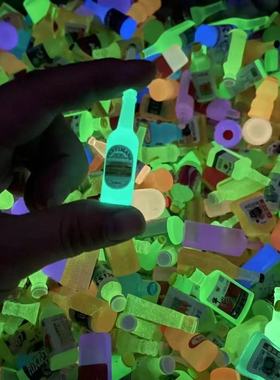 夜光迷你饮料小酒瓶玩具