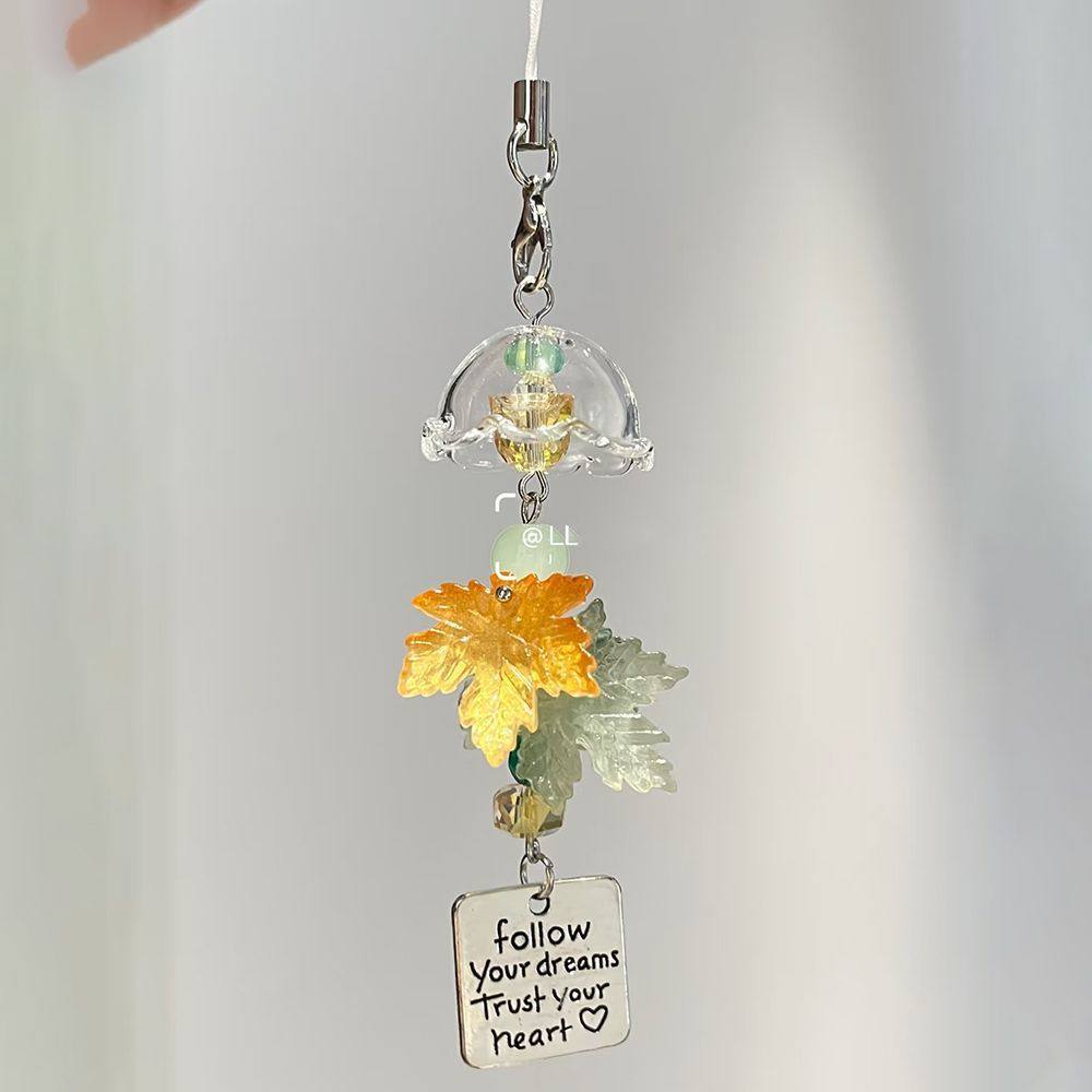 枫叶风铃挂件包包钥匙扣