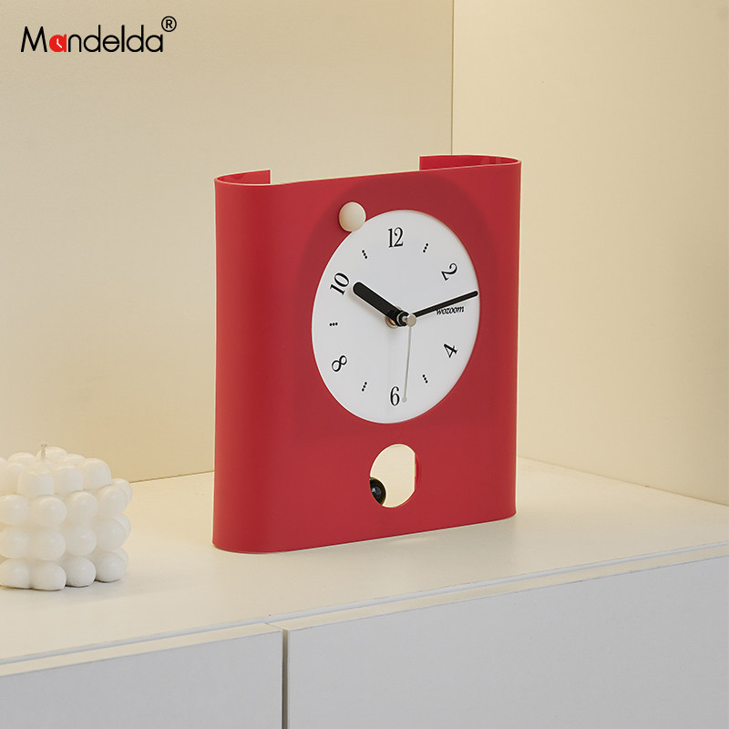 满得达桌面摆件时钟摆台式座钟创意艺术钟表客厅家居轻奢装饰品,家居饰品,桌面摆件,淘宝优惠券,粉丝福利购,淘宝优惠卷