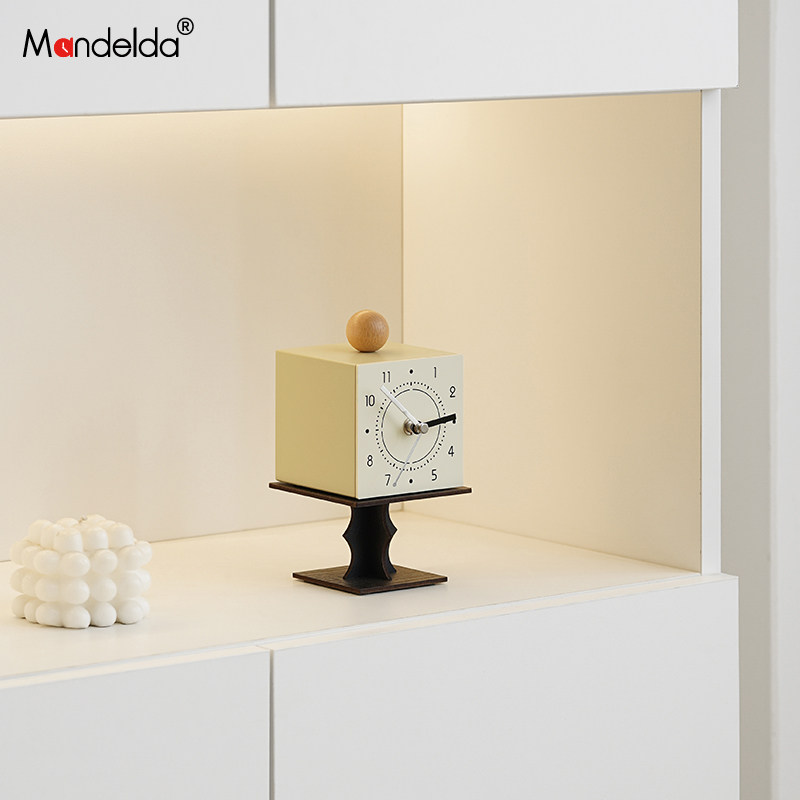 满得达家居玄关座钟装饰品客厅钟表时钟创意电视柜办公桌面摆件