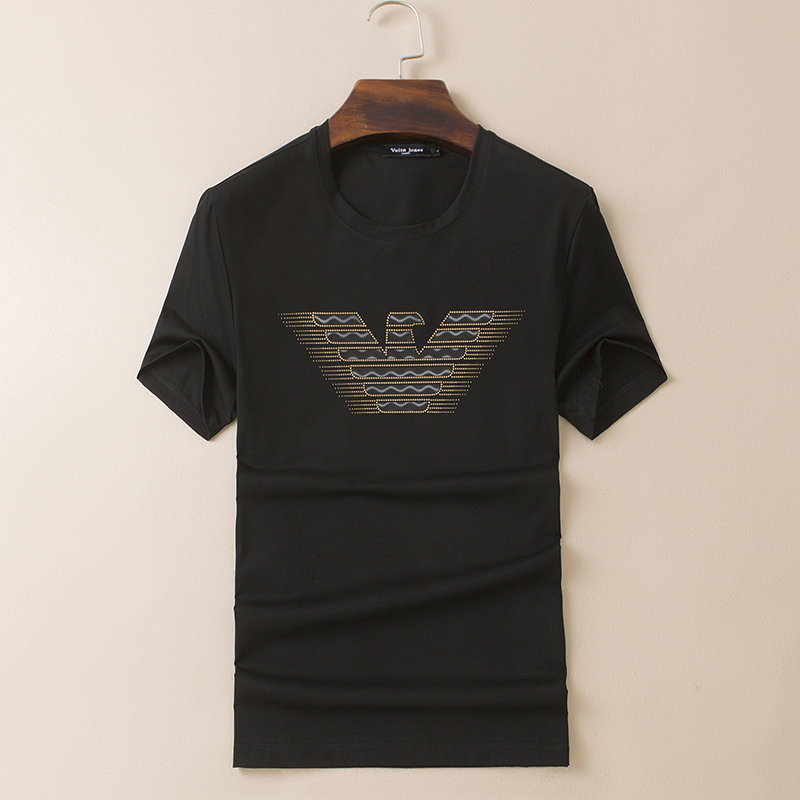 2024春夏丝光棉圆领短袖T恤QT2031-9018-P120，男装T恤，钱塘6020-1