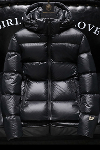 新款黑金系连帽羽绒服标90白鸭绒 QT2031-032-P490（控价640）图片