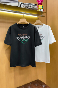 2024春夏丝光棉阔版圆领短袖T恤 QT2031-69012-P115图片