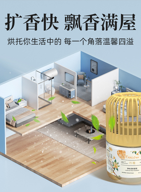 THALO 鸟笼净味清新香氛香薰 车载室内厕所浴室除臭持久空气清新