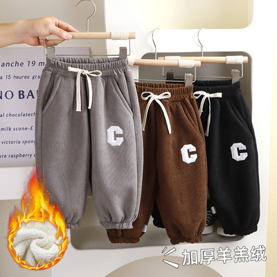 加绒休闲裤加厚百搭保暖
