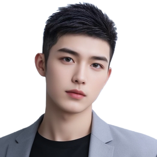 假发男短发真发帅气隐形头顶补发片自然轻薄手织发秃顶男士假发片