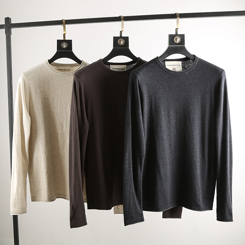 79.4羊毛+10.9山羊绒！软糯轻便保暖 冬季新款男士圆领套头针织衫