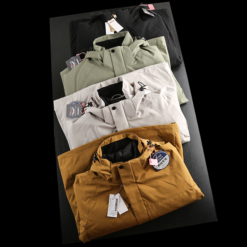 可拆内胆三合一羽绒服外套男