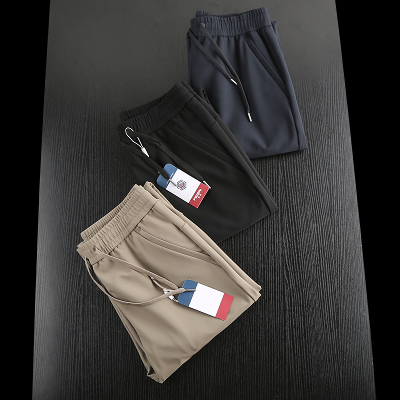 四面弹力！ODM设计公司订单 秋冬加厚防风松紧腰保暖男士休闲裤