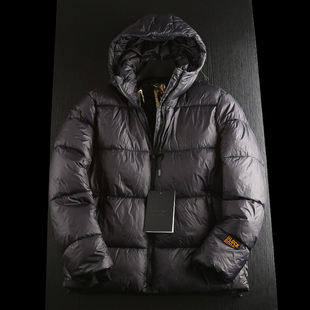 热反射内衬!轻量化保暖 外贸工厂男装 冬季蓬松连帽纯色加厚棉衣