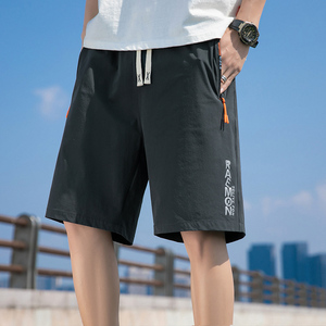 潮流冰丝短裤舒适男士夏季2024新款速干工装宽松休闲运动裤子男款