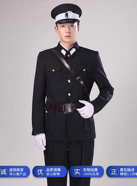 二狗子黑色民国时期巡捕房伪军演出服舞台表演服影视服装话剧高端