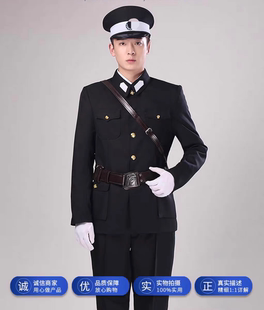二狗子黑色民国时期巡捕房伪军演出服舞台表演服影视服装话剧高端