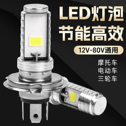 电动车LED大灯灯泡12V-80V摩杰龙