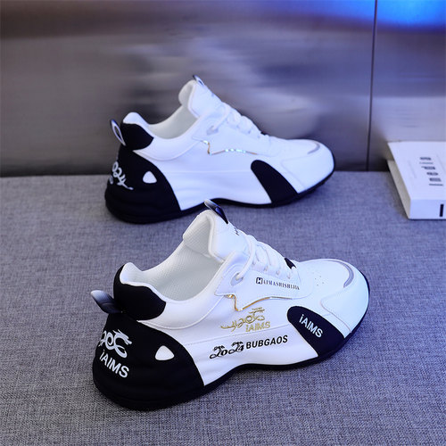 2025春秋新款透气防滑百搭增高鞋