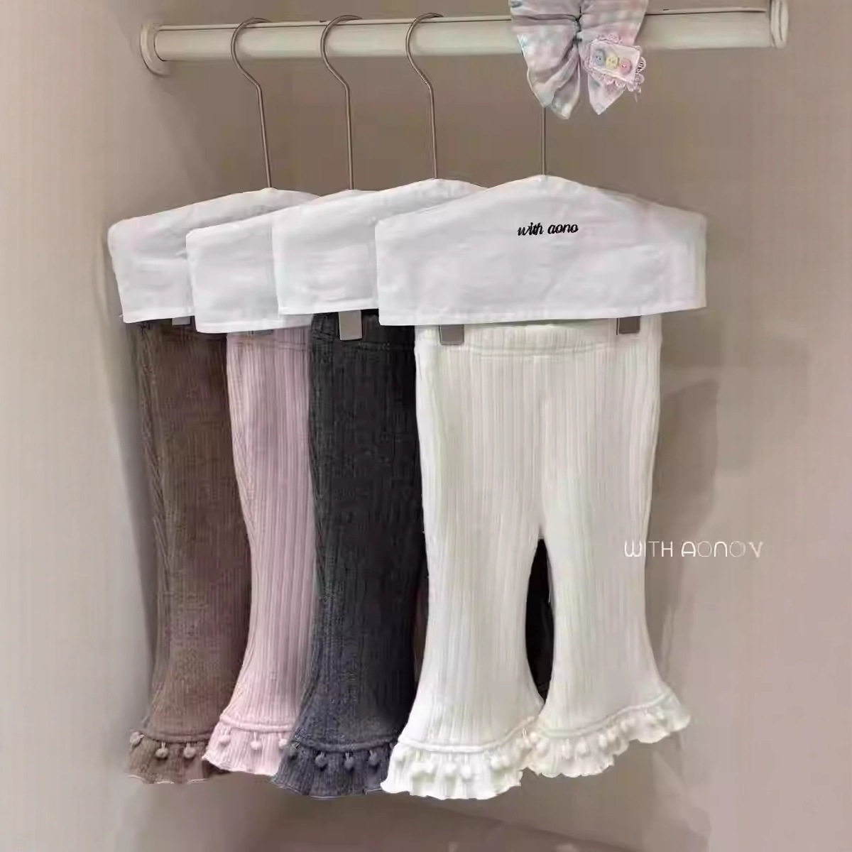 秋冬款婴幼儿可爱洋气花边喇叭裤女宝宝加绒修身外穿保暖打底长裤,童装/婴儿装/亲子装,裤子,淘宝优惠券,粉丝福利购,淘宝优惠卷