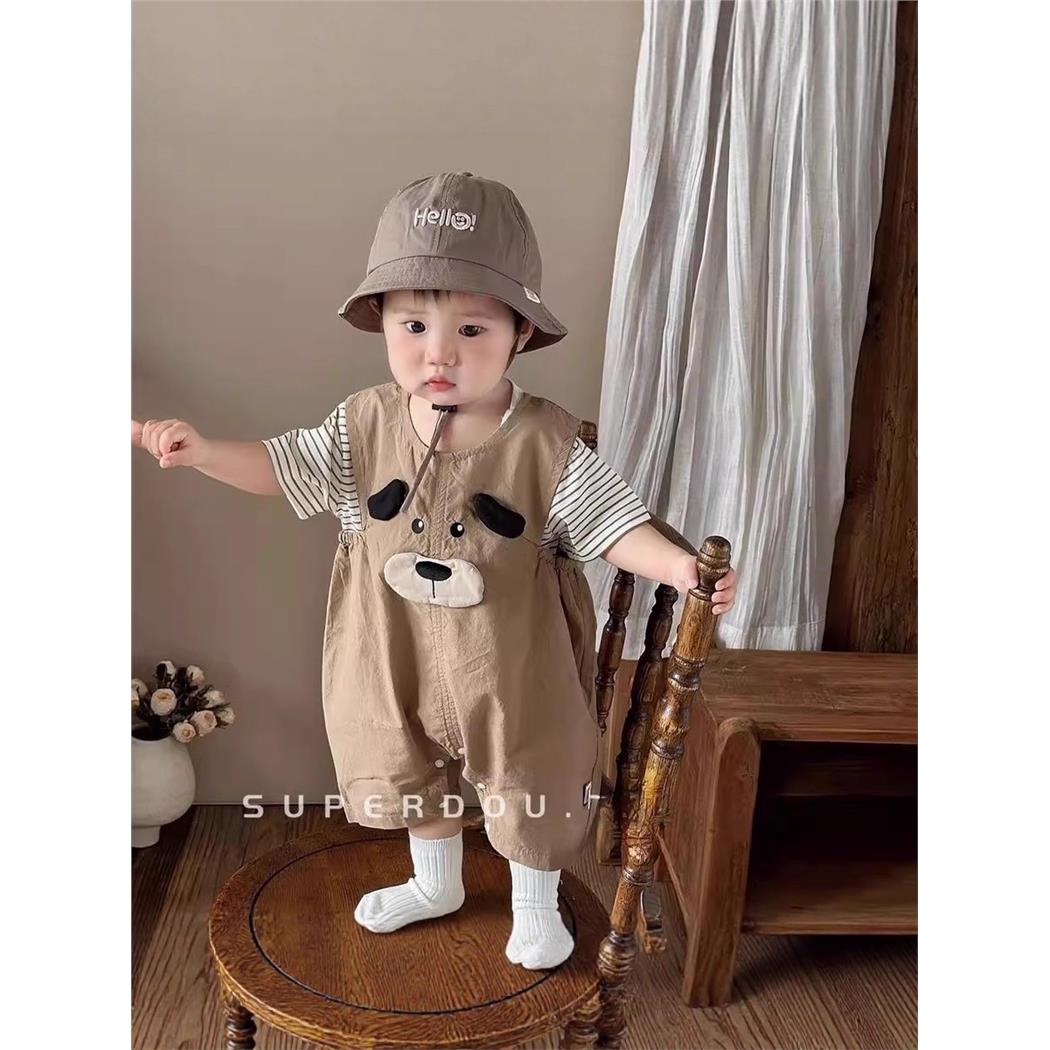 男婴夏装套装宝宝夏天衣服超萌