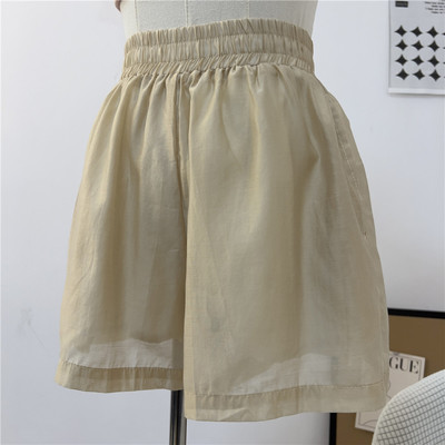 休闲高腰欧货纯色新款短裤热裤