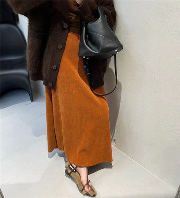 中长裙直筒裙韩版H型半身裙时尚
