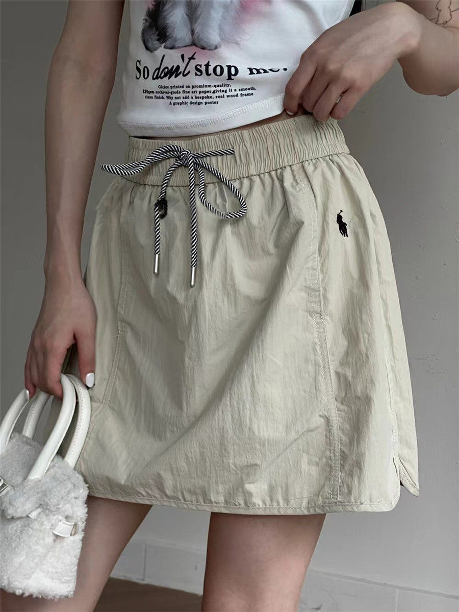 包臀短裙女夏季小个子高腰显瘦工装速干休闲运动a字半身裙子夏天