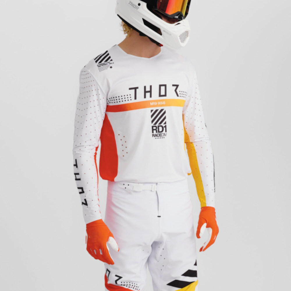雷神THOR男女MOTO山地速降越野摩托骑行服长袖透气速干车队赛事