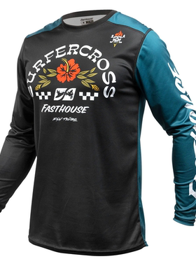 2025春季新款Fasthouse速降服长袖摩托车骑行服速干衣越野山地服